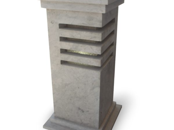 Réf ble03 Borne Lumineuse extérieur en marbre BL03